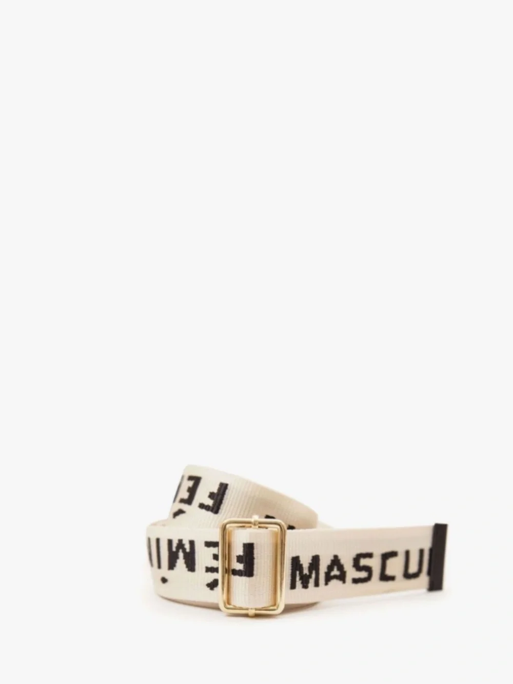 Clare V. Masculin/Feminin Belt in Cream